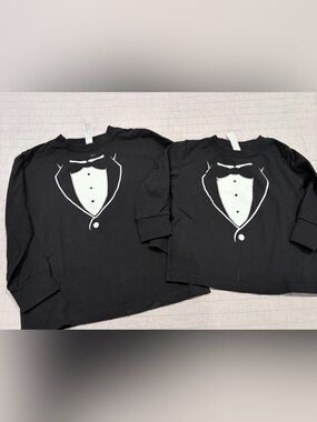Rabbit Skins Big & Little Brother Tuxedo Shirts Size 3 & 5/6